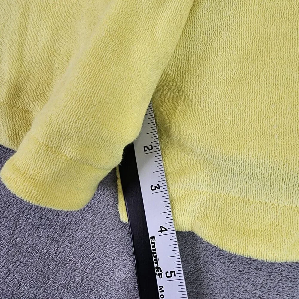 Womens A New Day Yellow French Terry Shorts Pull on Mid Rise 4